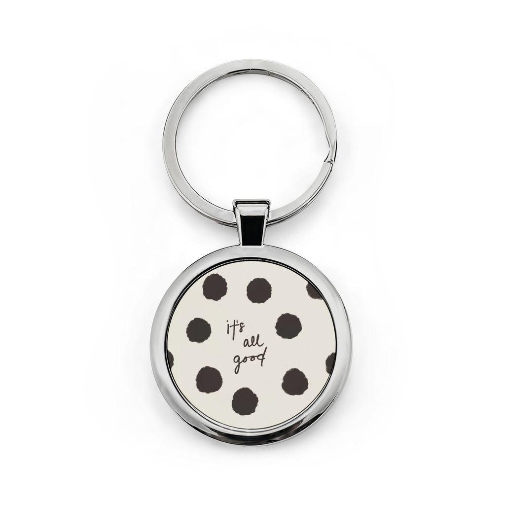 Round Stainless Steel Keychain
